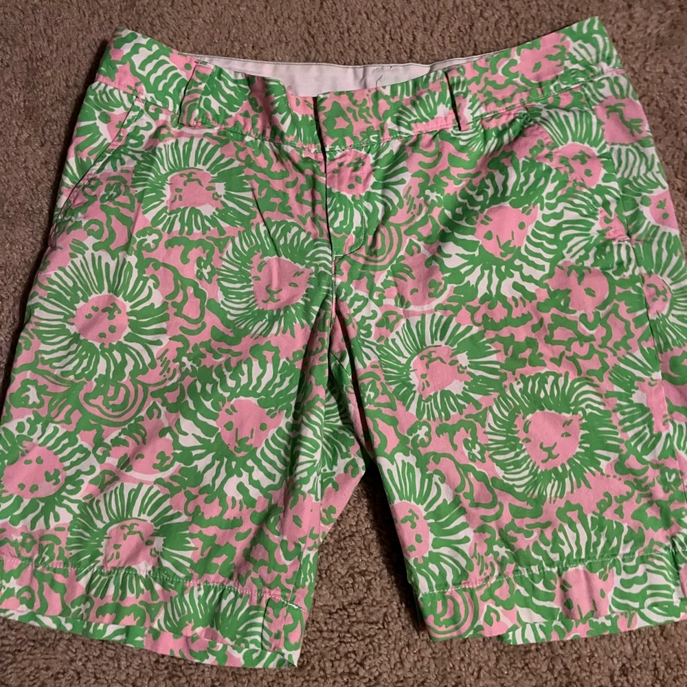 Lilly Pulitzer pink and green shorts